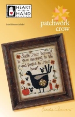 Stickvorlage Heart In Hand Needleart - Patchwork Crow (w/emb)