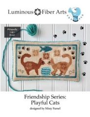 Stickvorlage Luminous Fiber Arts - Friendship Series Playful Cats