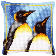 Vervaco Verachtert - Kreuzstichkissen Königspinguine