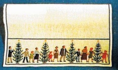 Fremme Stickpackung - Läufer Weihnachten 44x81 cm