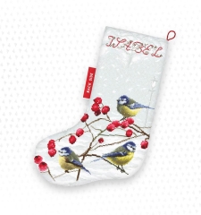 Leti Stitch Stickpackung - Blue tits Stocking