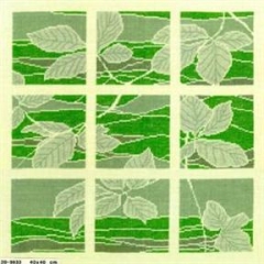 Fremme Stickpackung - Kissen Blätter 40x40 cm