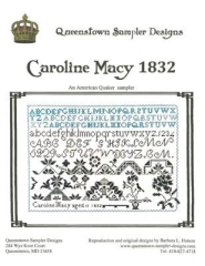 Stickvorlage Queenstown Sampler Designs - Caroline Macy 1832