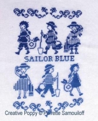 Stickvorlage Perrette Samouiloff - Sailor Blue (Girls Beach Fashion)