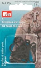 Pelzhaken und Augen schwarz - Prym