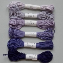 Soie dAlger Seidenstickgarn - Farbe 3324 blau violett