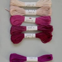 Soie dAlger Seidenstickgarn - Farbe 2364 rot violett / lila extra