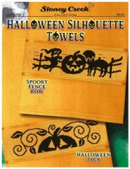 Stickvorlage Stoney Creek Halloween Silhouette Towels
