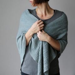 Rosy Green Wool Strickmuster Glückauf - Schultertuch