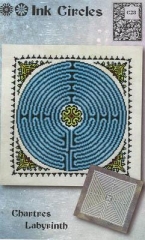 Stickvorlage Ink Circles - Chartres Labyrinth