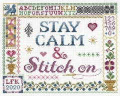 Stickvorlage Imaginating - Stay Calm & Stitch On