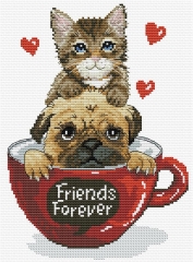 Stickpackung Needleart World - Friends Forever