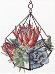 Stickpackung Needleart World - Succulent Garden 1