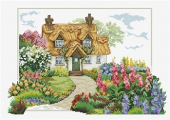 Stickpackung Needleart World - Foxglove Cottage