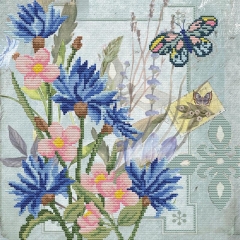 Stickpackung Needleart World - Cornflower Field