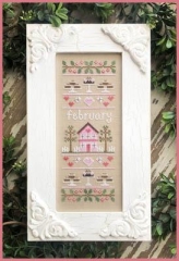 Stickvorlage Country Cottage Needleworks - Sampler Of The Month - February