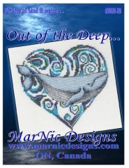 Stickvorlage MarNic Designs - Out Of The Deep - Blue Whale