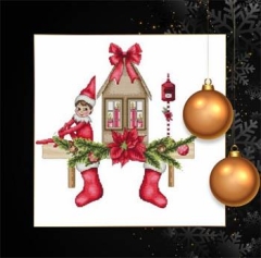 Stickvorlage Les Petites Croix De Lucie - Scandi Christmas Elf