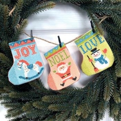 Stickvorlage Tiny Modernist Inc - Gift Stocking Bunting