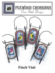 Stickvorlage Foxwood Crossings - Finch Visit