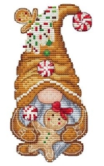 Stickvorlage Les Petites Croix De Lucie - Gingerbread Gnome