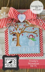 Stickvorlage Annie Beez Folk Art - Frostys Valentine