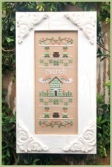 Stickvorlage Country Cottage Needleworks - Sampler Of The Month - March