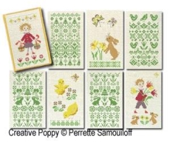 Stickvorlage Perrette Samouiloff - 8 Easter Motifs