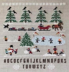 Stickvorlage Twin Peak Primitives - Our Childhood Winter