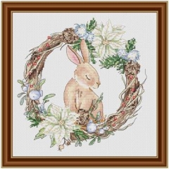 Stickvorlage Les Petites Croix De Lucie - Winter's Rabbit