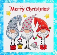 Stickvorlage Les Petites Croix De Lucie - Gnomes De Noel (Christmas Gnomes)