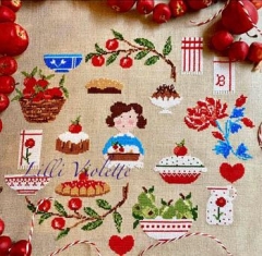 Stickvorlage Lilli Violette - Storie Di Mele E Briciole Di Torta