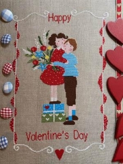 Stickvorlage Lilli Violette - Happy Valentines Day