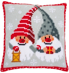 Vervaco Verachtert - Kreuzstichkissen Weihnachtswichtel