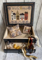 Stickvorlage Mani Di Donna - Welcome Street Sewing Box & Pillow