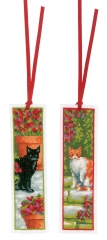 Vervaco Verachtert - Lesezeichen Katzen 2er-Set