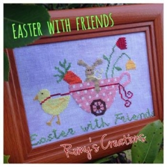 Stickvorlage Romy's Creations - Easter With Friends