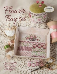 Stickvorlage Jeannette Douglas Designs - Flower Tray Set