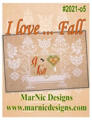Stickvorlage MarNic Designs - I Love Fall