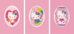 Vervaco Passepartoutkarten Hello Kitty 3er-Set