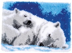 Knüpfteppich Vervaco - Eisbären 53x39 cm