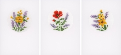 Vervaco Verachtert - Passepartoutkarten Blumen 3er-Set