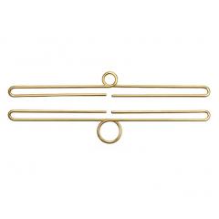 Dekobügel goldfarben Mini-Oslo 2-teilig 12 cm
