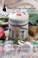 Stickvorlage Hands To Work - Springtime Pin Drum