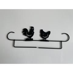 Dekobügel Hühner schwarz 16 cm (Ausverkauf)