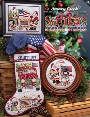 Stickvorlage Stoney Creek Collection - Santa's Stars & Stripes