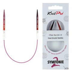 KnitPro Symfonie 2 Rundstricknadel 3,75 mm - 25 cm
