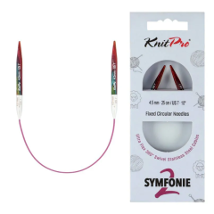 KnitPro Symfonie 2 Rundstricknadel 4,50 mm - 25 cm