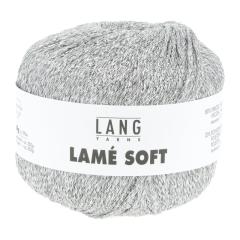 Lang Yarns Lamé Soft - Glitzergarn & Beilaufgarn - hellgrau (0003)
