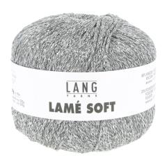 Lang Yarns Lamé Soft - Glitzergarn & Beilaufgarn - grau (0024)